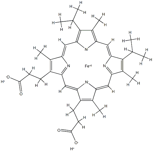 2,4-diisopropyldeuteroheme,78054-17-8,结构式