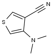 3-Thiophenecarbonitrile,4-(dimethylamino)-(9CI) 化学構造式