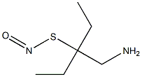 Thionitrous  acid  (HNOS),  S-[1-(aminomethyl)-1-ethylpropyl]  ester  (9CI) Struktur