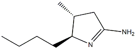 2H-Pyrrol-5-amine,2-butyl-3,4-dihydro-3-methyl-,(2R,3S)-rel-(9CI) Structure