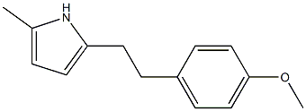 1H-Pyrrole,2-[2-(4-methoxyphenyl)ethyl]-5-methyl-(9CI) 结构式