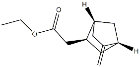 Bicyclo[2.2.1]heptane-2-acetic acid, 5-methylene-, ethyl ester, (1R,2S,4R)-rel- (9CI) Structure
