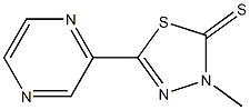 1,3,4-Thiadiazole-2(3H)-thione,3-methyl-5-pyrazinyl-(9CI),780792-40-7,结构式