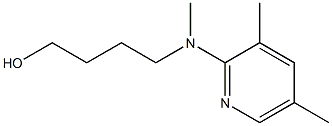 1-Butanol,4-[[(3,5-dimethyl-2-pyridinyl)methyl]amino]-(9CI) 化学構造式