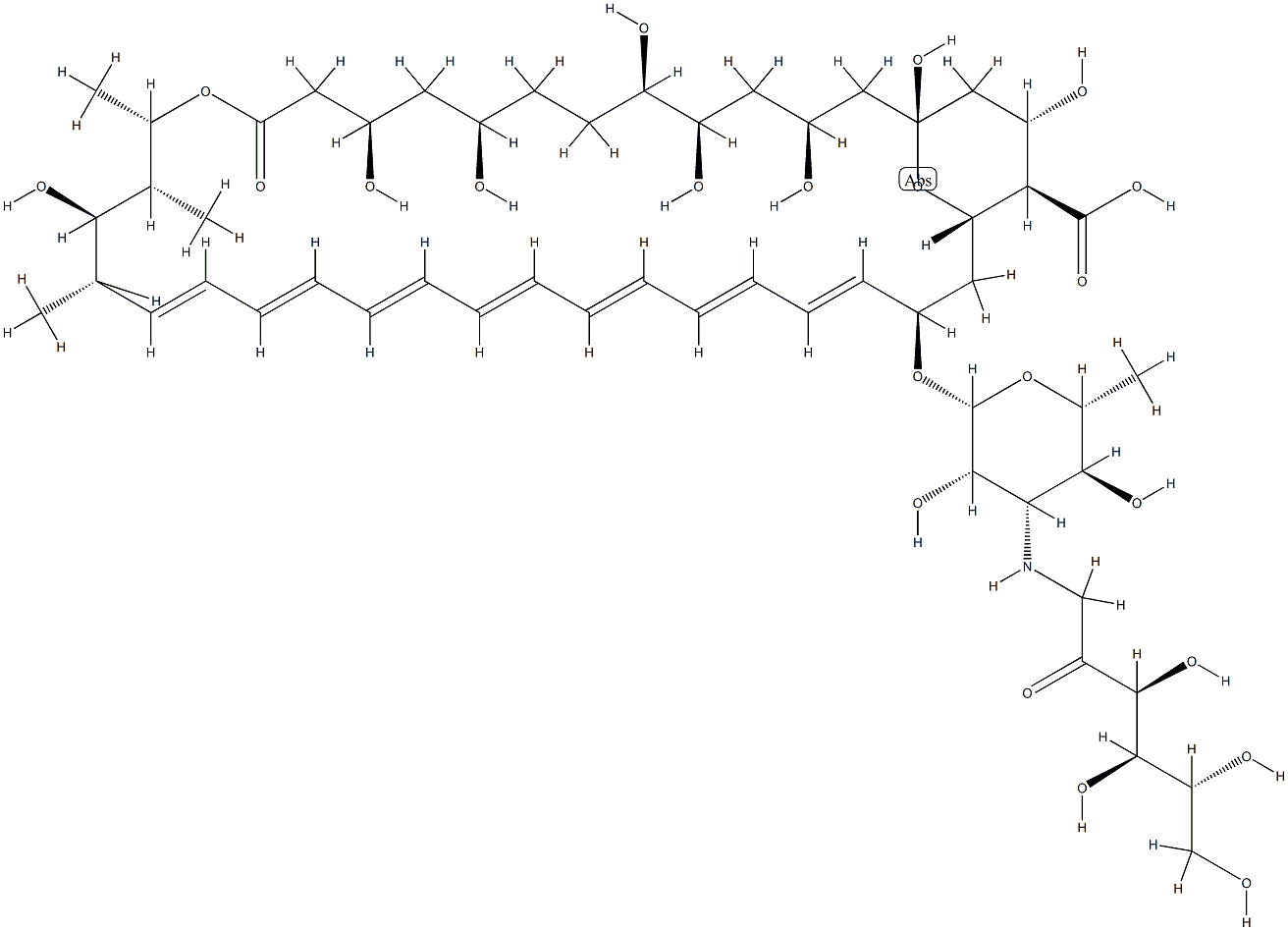 N-fructosylamphotericin B 结构式