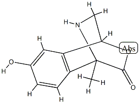 4,1-(Epoxymethano)isoquinolin-10-one,1,2,3,4-tetrahydro-6-hydroxy-1-methyl-(9CI) 化学構造式