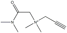 2-Propyn-1-aminium,N-[2-(dimethylamino)-2-oxoethyl]-N,N-dimethyl-(9CI) Struktur