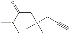 2-Propyn-1-aminium,N-[2-(dimethylamino)-2-oxoethyl]-N,N-dimethyl-(9CI) Structure