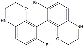 7,7'-Dibromo-3,3',4,4'-tetrahydro-2H,2H'-8,8'-bi-1,4- benzoazine Structure