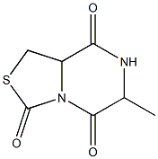 3H-Thiazolo[3,4-a]pyrazine-3,5,8-trione,tetrahydro-6-methyl-(9CI) Structure