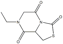 3H-Thiazolo[3,4-a]pyrazine-3,5,8-trione,7-ethyltetrahydro-(9CI) 结构式