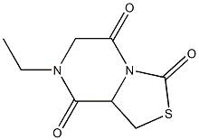 3H-Thiazolo[3,4-a]pyrazine-3,5,8-trione,7-ethyltetrahydro-(9CI) Structure