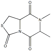 3H-Thiazolo[3,4-a]pyrazine-3,5,8-trione,tetrahydro-6,7-dimethyl-(9CI) Structure