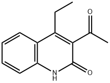 2(1H)-Quinolinone,3-acetyl-4-ethyl-(9CI) Structure