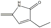 2H-Pyrrol-2-one,3-ethyl-1,5-dihydro-5-methylene-(9CI) Struktur