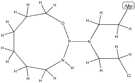 N,N-bis(2-chloroethyl)-1,3,2-oxazaphosphonan-2-amine 结构式