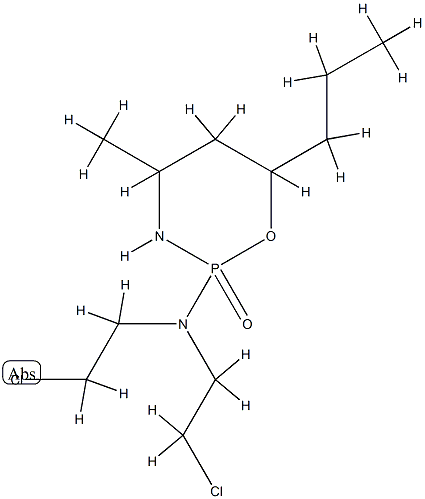 N,N-bis(2-chloroethyl)-4-methyl-2-oxo-6-propyl-1-oxa-3-aza-2$l^{5}-pho sphacyclohexan-2-amine,78220-02-7,结构式