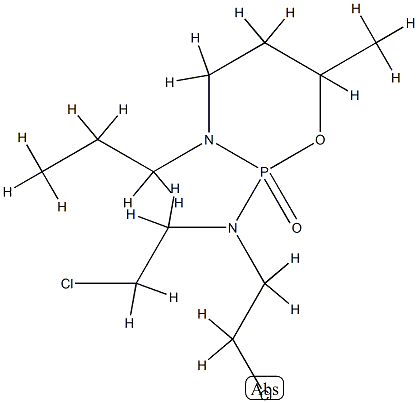 N,N-bis(2-chloroethyl)-6-methyl-2-oxo-3-propyl-1-oxa-3-aza-2$l^{5}-pho sphacyclohexan-2-amine,78220-03-8,结构式