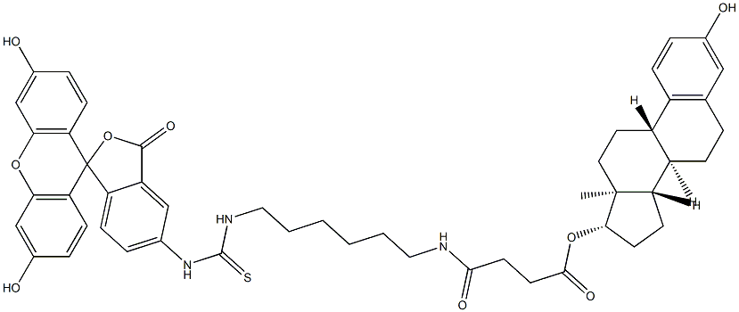 78232-36-7 N-(estradiol-17 beta-succinylaminohexyl)-N'-fluoresceinyl-thiourea