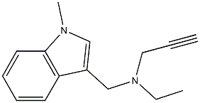1H-Indole-3-methanamine,N-ethyl-1-methyl-N-2-propynyl-(9CI)|
