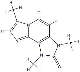 2H-Diimidazo[1,2-a:4,5-c]pyridin-2-one,1,3-dihydro-1,3,7-trimethyl-(9CI) Struktur