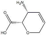 D-threo-Hex-4-enonic acid, 3-amino-2,6-anhydro-3,4,5-trideoxy- (9CI) 化学構造式