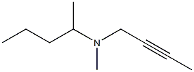 2-Pentanamine,N-2-butynyl-N-methyl-(9CI) Struktur