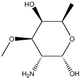alpha-D-Galactopyranose,2-amino-2,6-dideoxy-3-O-methyl-(9CI) 化学構造式