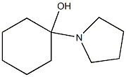 Cyclohexanol,1-(1-pyrrolidinyl)-(9CI) 化学構造式