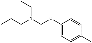 1-Propanamine,N-ethyl-N-[(4-methylphenoxy)methyl]-(9CI) 结构式