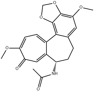 Acetamide, N-(6,7,8,10-tetrahydro-4,11-dimethoxy-10-oxoheptaleno(1,2-e)-1,3-benzodioxol-8-yl)-, (S)- Struktur
