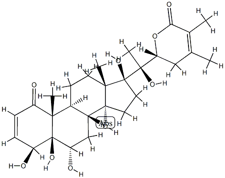 (17S,22R)-4β,5,6α,14,17,20,22-Heptahydroxy-1-oxo-5β-ergosta-2,24-dien-26-oic acid 26,22-lactone|