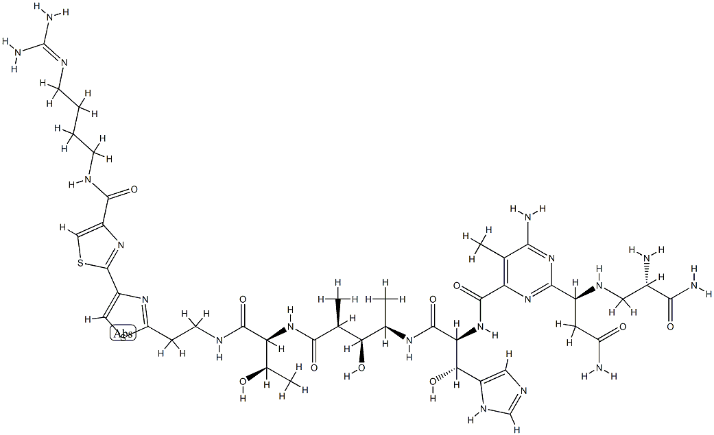 deglycobleomycin 化学構造式