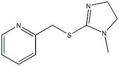 Pyridine,2-[[(4,5-dihydro-1-methyl-1H-imidazol-2-yl)thio]methyl]-(9CI) 化学構造式