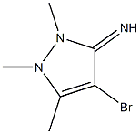 3H-Pyrazol-3-imine,4-bromo-1,2-dihydro-1,2,5-trimethyl-(9CI) 化学構造式