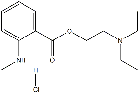 N,N-diethylaminoethyl(2-N-methyl)benzoate Struktur