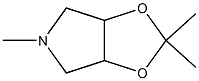 4H-1,3-Dioxolo[4,5-c]pyrrole,tetrahydro-2,2,5-trimethyl-(9CI) 化学構造式