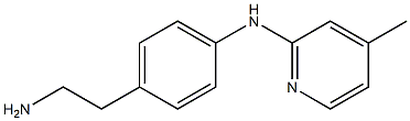 2-Pyridinamine,N-[4-(2-aminoethyl)phenyl]-4-methyl-(9CI) 化学構造式