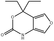 4H-Furo[3,4-d][1,3]oxazin-2(1H)-one,4,4-diethyl-(9CI) 化学構造式