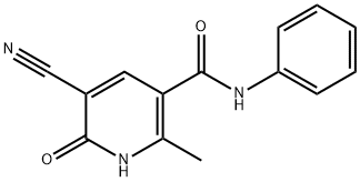 3-Pyridinecarboxamide,5-cyano-1,6-dihydro-2-methyl-6-oxo-N-phenyl-(9CI) 结构式