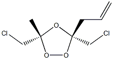 1,2,4-Trioxolane,3,5-bis(chloromethyl)-3-methyl-5-(2-propenyl)-,(3R,5S)-rel-(9CI) Structure
