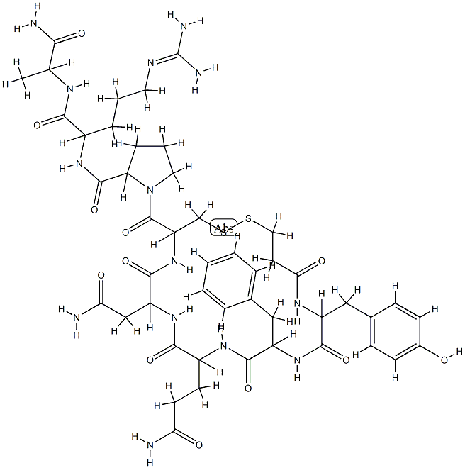 argipressin, AlaNH2(9)- 结构式