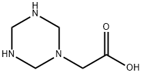 1,3,5-Triazine-1(2H)-aceticacid,tetrahydro-(9CI) 化学構造式