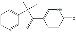 2-methyl-1-(3-(6-oxopyridyl))-2-(3-pyridyl)-1-propanone Struktur