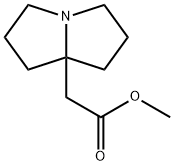 pyrrolizidine-7α-acetic acid methyl ester Struktur