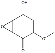 (1α,6α)-3-Methoxy-5α-hydroxy-7-oxabicyclo[4.1.0]hepta-3-ene-2-one Struktur