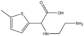2-Thiopheneaceticacid,alpha-[(2-aminoethyl)amino]-5-methyl-(9CI) Struktur