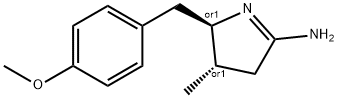 2H-Pyrrol-5-amine,3,4-dihydro-2-[(4-methoxyphenyl)methyl]-3-methyl-,(2R,3S)-rel-(9CI),785035-14-5,结构式