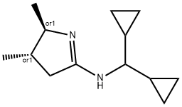 2H-Pyrrol-5-amine,N-(dicyclopropylmethyl)-3,4-dihydro-2,3-dimethyl-,(2R,3S)-rel-(9CI) Structure