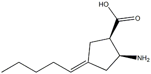 Cyclopentanecarboxylic acid, 2-amino-4-pentylidene-, (1R,2S)-rel- (9CI) 结构式